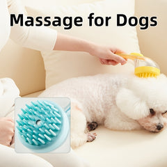2PCS Pet Bath Brush, Dog Shampoo Brush Bubble Maker