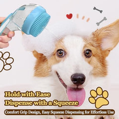 2PCS Pet Bath Brush, Dog Shampoo Brush Bubble Maker