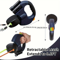2-in-1 Retractable Dog Leash