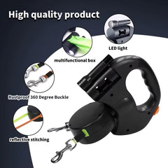 2-in-1 Retractable Dog Leash