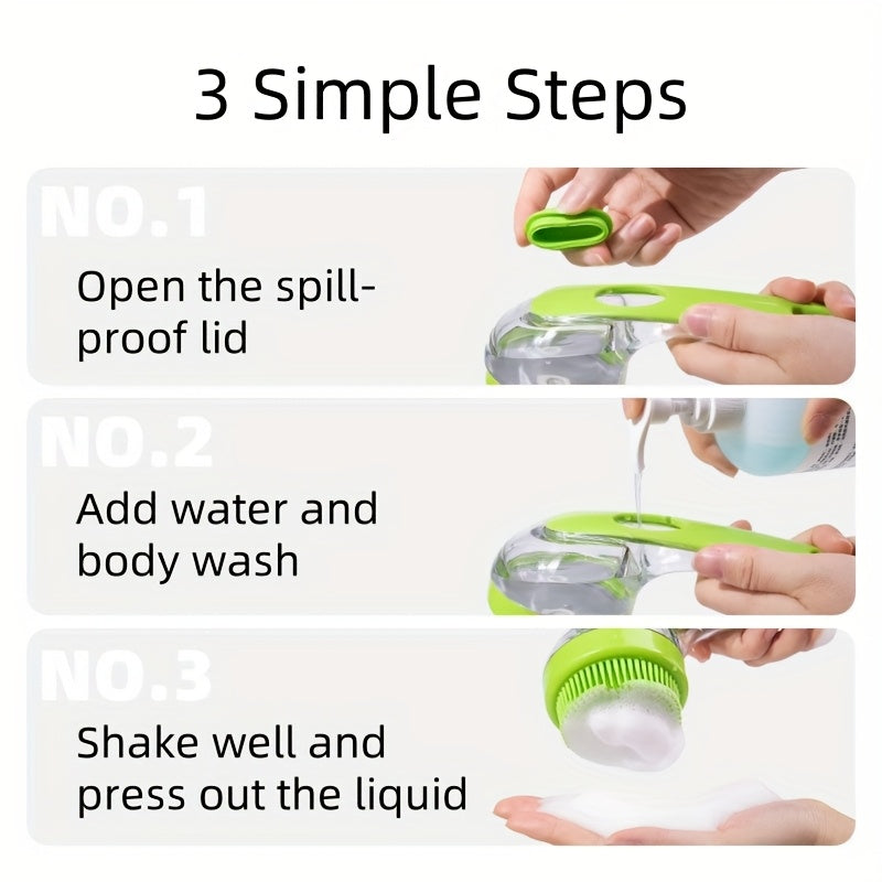 2PCS Pet Bath Brush, Dog Shampoo Brush Bubble Maker